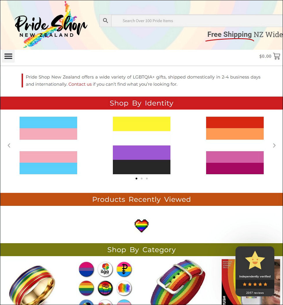 Pride Shop New Zealand supplies goods to queers
