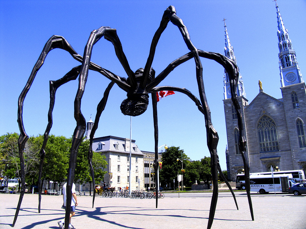 Maman -giant spider - at the National Gallery of Canada, Ottawa. Artist Louise Bourgeois. Year 1999