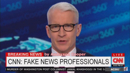 Fake news, lies and decptions by CNN journalist Anderson Cooper