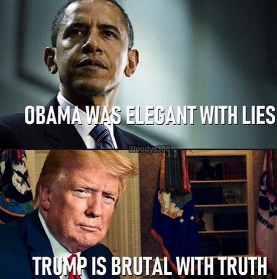 Obama was elegant with lies - Trump is brutal with truth