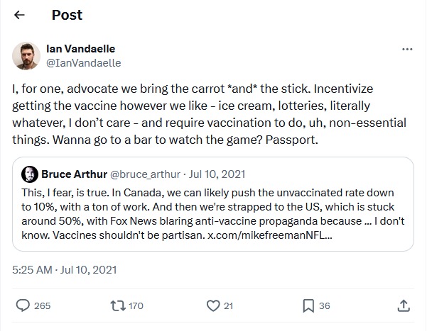 Canadian Journalist Ian Vandaelle, Who Pushed Vaccine Mandates and Concentration Camps, Dead at 33!