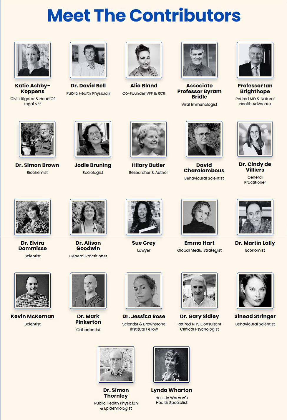 Meet the Contributors