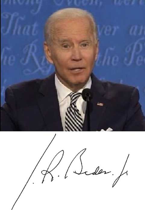 The Fake Joe Biden signature