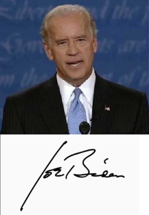 The real Joe Biden signature
