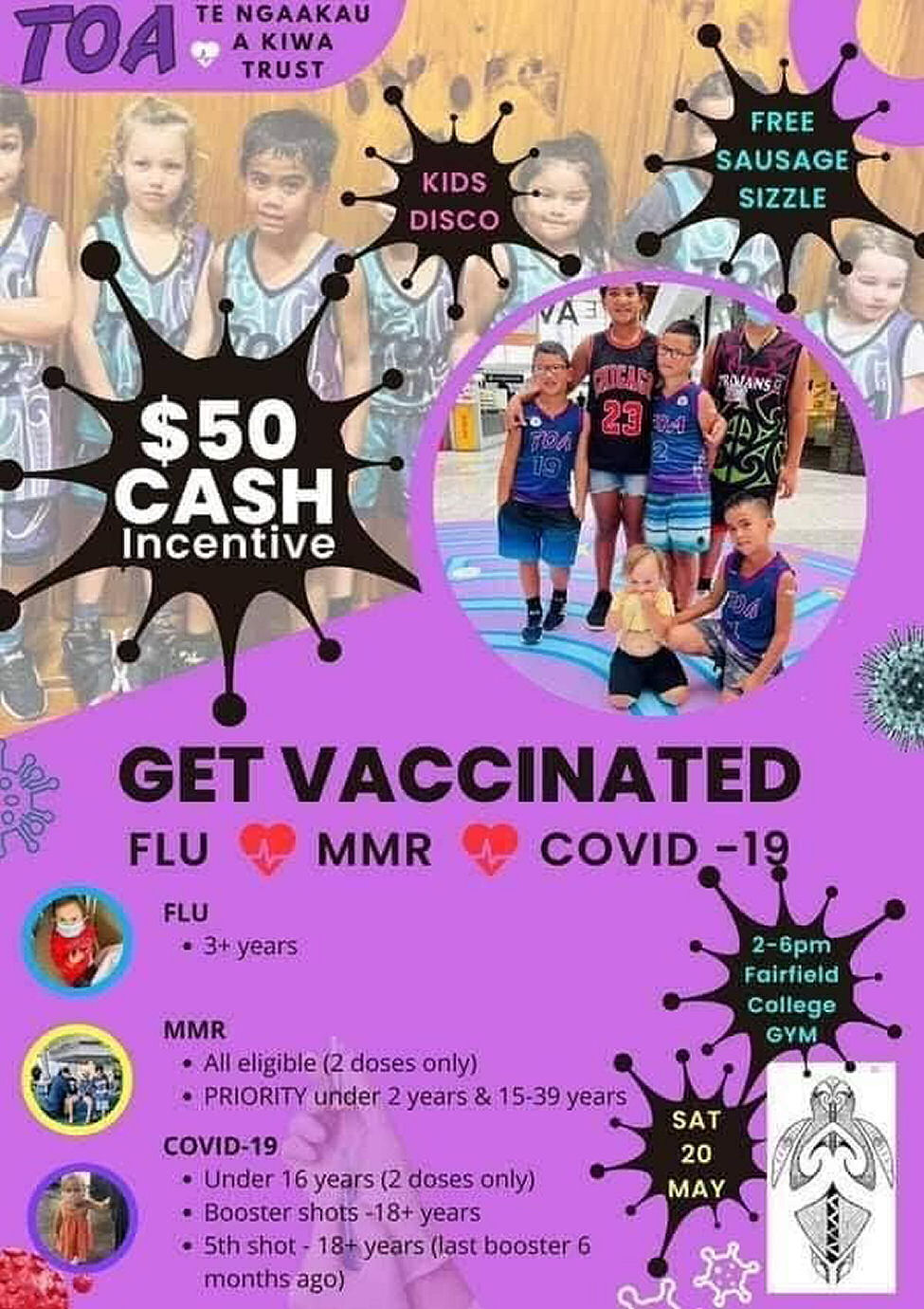 New Zealand Government - Free Sausage if you will please GET VACCINATED: FLU / MMR / COVID-19