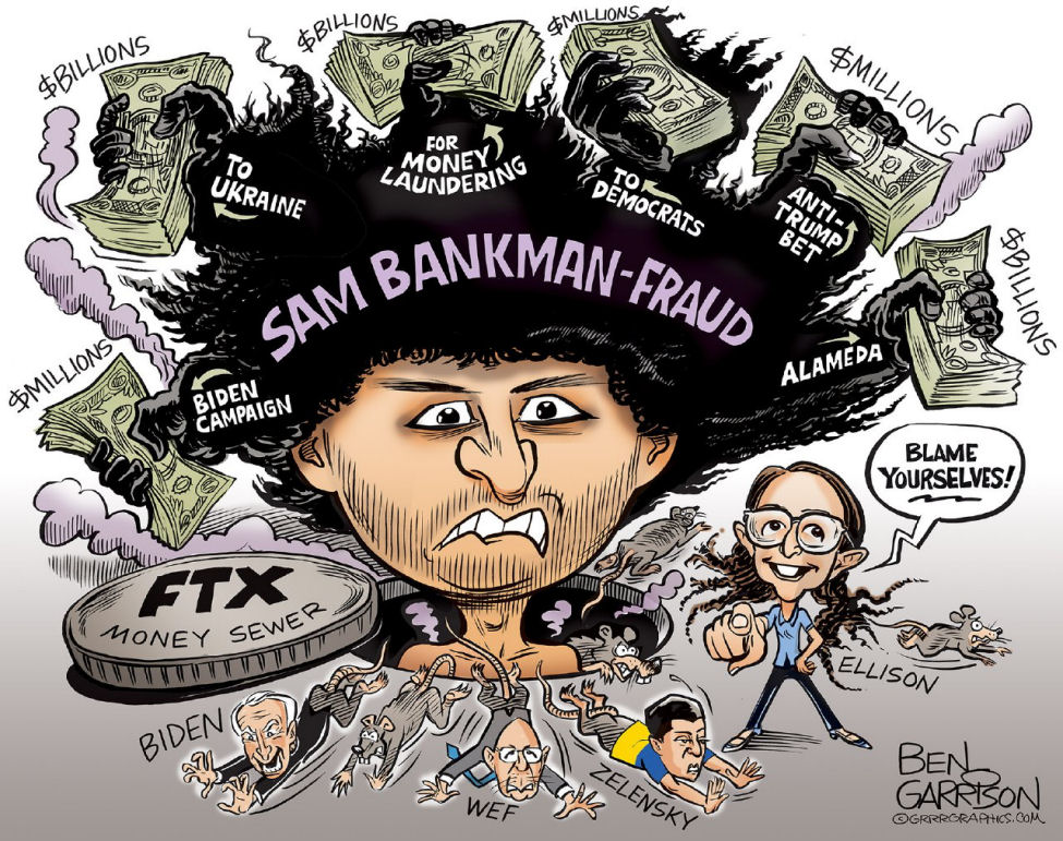 Sam Bankman-Fried Fraud - FTX Money Sewer / Biden Election Fruad / WEF / Ukraine Money Laundering