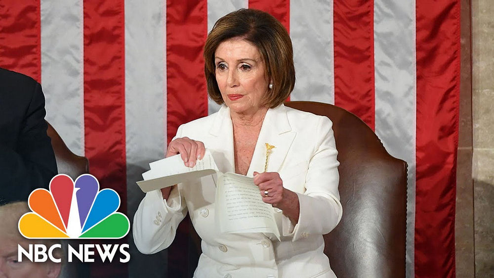 Nancy Pelosi Rips Up Donald Trump's Speech After State of the Union Address - 4th February 2020