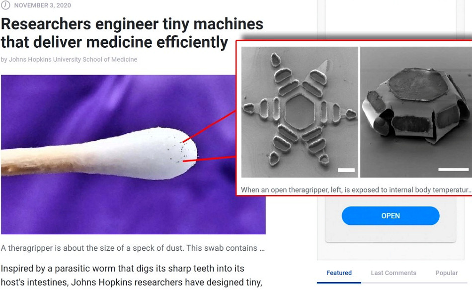 Researchers engineer tiny machines that deliver medicine efficiently