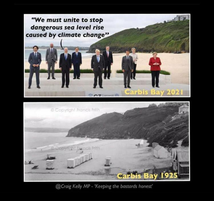 G7 Summit and their fake Climate Change - Sea levels in 1925 and now - keeping the bastards honest