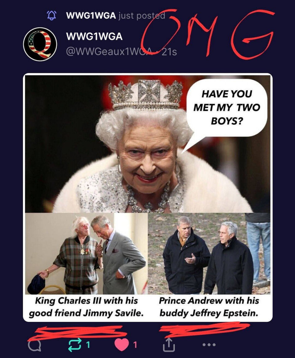 Why did the fake King Charles 3 spend so much time with perhaps the most prolific pedophile in the United Kingdom?