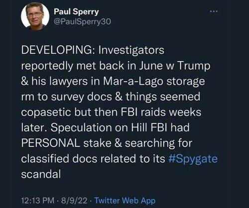 Paul Sperry on Mar-a-Lago raid