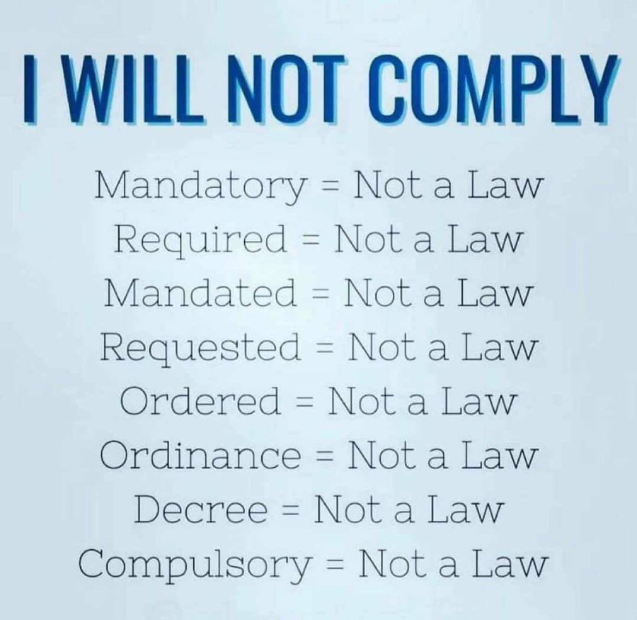I WILL NOT COMPLY
