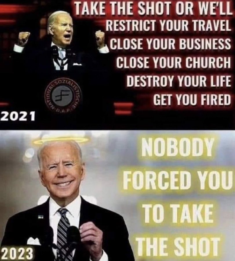 Jo Biden forces Americans to get the Kill Shots - then denies it