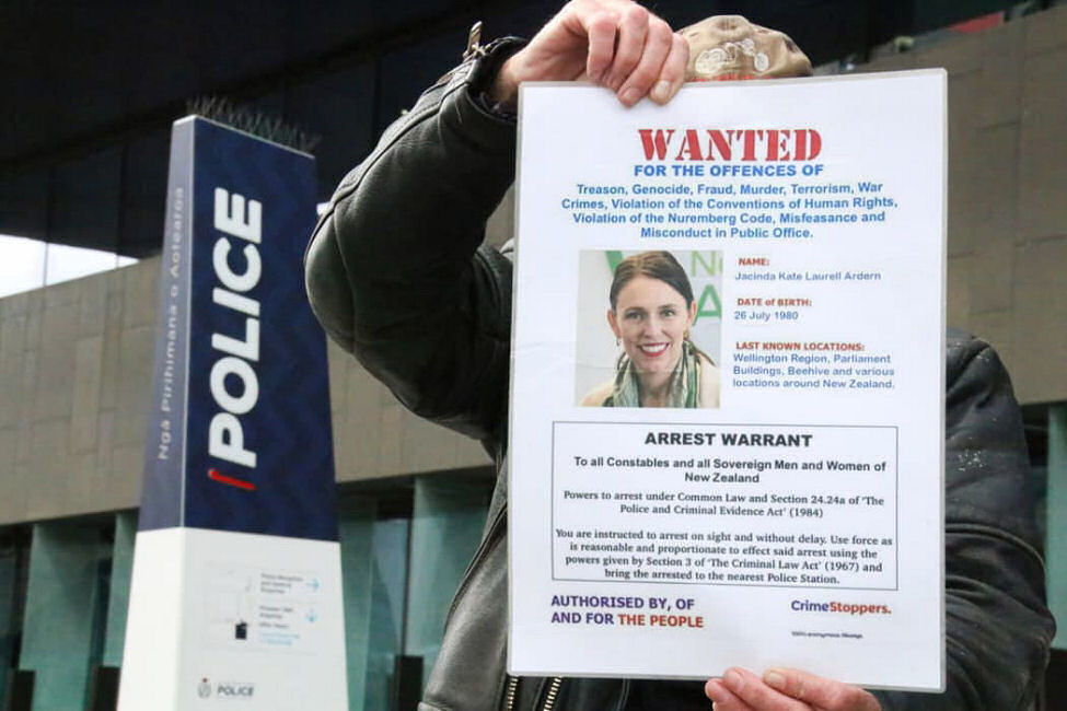 Arrest Warrant for Jacinda Ardern