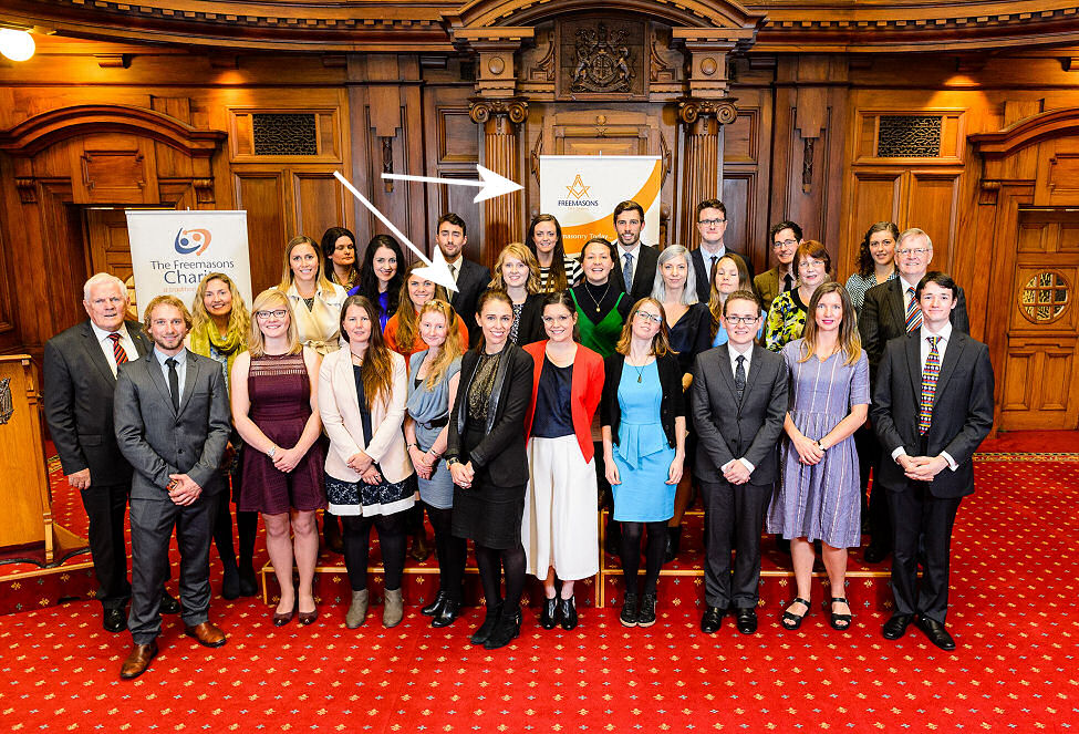 Jacinda Ardern MP & Freemasons scholar presents 2016 scholarships