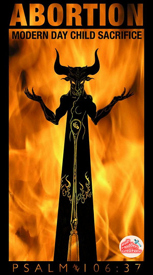 Abortion: Modern Day Child Sacrifice - Psalms 106:37 Yea, they sacrificed their sons and their daughters unto devils