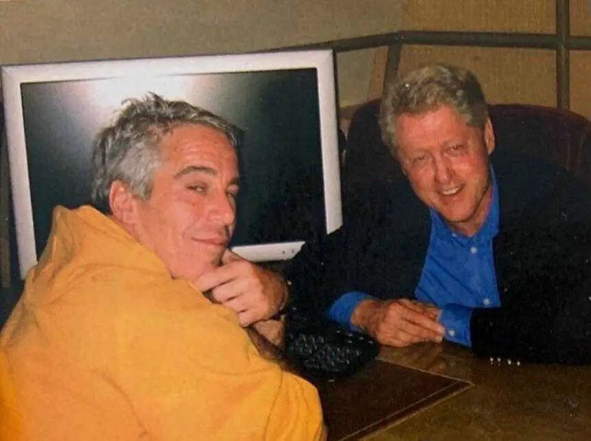 Jeffrey Epstein and Bill Clinton, in an undated photo together.